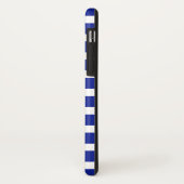 Aangepaste blauwe stripes Case-Mate iPhone case (Achterkant/links)