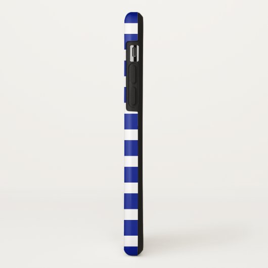 Aangepaste blauwe stripes Case-Mate iPhone case (Achterkant/links)