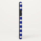 Aangepaste blauwe stripes Case-Mate iPhone case (Achterkant / rechts)