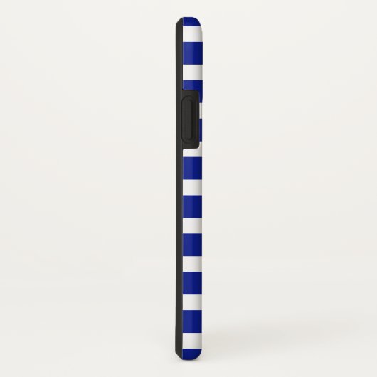Aangepaste blauwe stripes Case-Mate iPhone case (Achterkant / rechts)