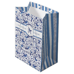 Aangepaste blauwe vogels van Delft Medium Cadeauzakje