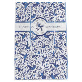Aangepaste blauwe vogels van Delft Medium Cadeauzakje (Achterkant)