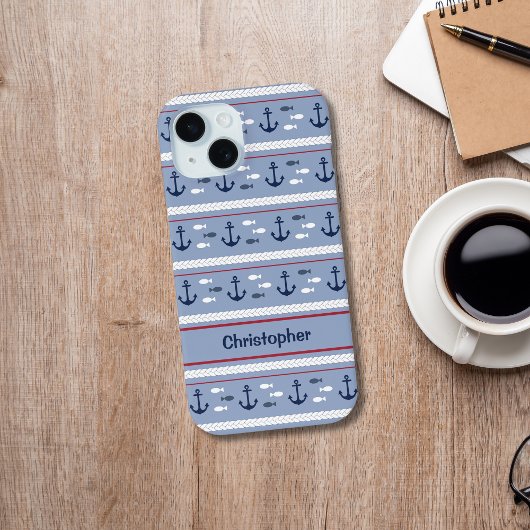 Aangepaste blauwe witte kleuren Case-Mate iPhone case