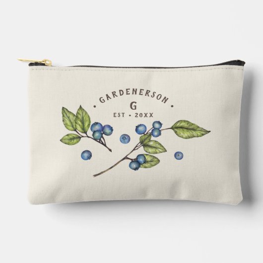 Aangepaste Blauwebes Huwelijksdatum Etui (Voorkant)