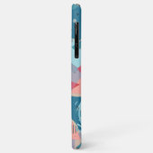 Aangepaste Blauwgroen Blauw Blush Perzik Sinaasapp Case-Mate iPhone Case (Achterkant/links)