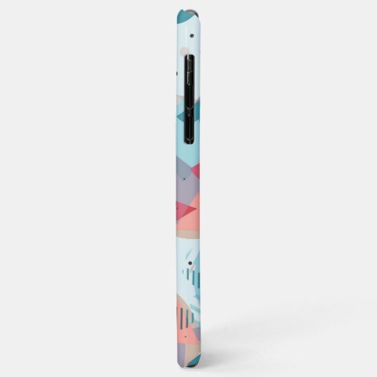 Aangepaste Blauwgroen Blauw Blush Perzik Sinaasapp Case-Mate iPhone Case (Achterkant/links)