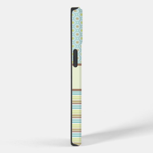 Aangepaste Blauwgroen en langzame groene patroonte Case-Mate iPhone Case (Achterkant / Rechts)