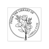 Aangepaste bloem uit de bibliotheek van 	rubberstempel (Afrduk)