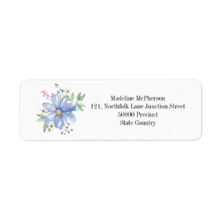 Aangepaste bloemen bloemen etiket