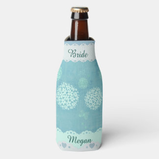 Aangepaste Bloemen Bruid Bottle Cooler