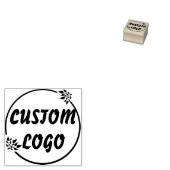 Aangepaste Bloemen Logo Rubberstempel (Gestempeld)