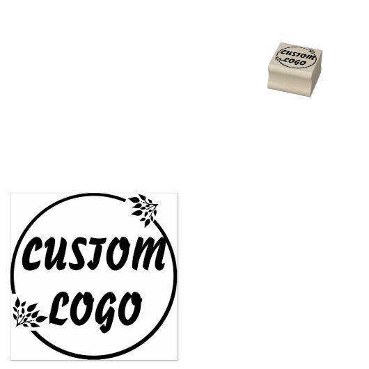 Aangepaste Bloemen Logo Rubberstempel (Gestempeld)