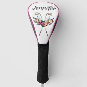 Aangepaste bloemen met Clubs Womens Driver Golfheadcover