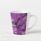 Aangepaste Bloemen MOEDER Spreuken 31 Latte Mok (Rechts)