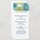 Aangepaste Bloemen Pageant Awards Brunch Programma (Voorkant / Achterkant)