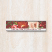 Aangepaste Bloemen Rozen Kantoor Deurteken Deurbordje (Voorkant)