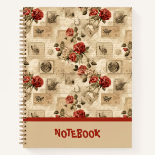 Aangepaste Bloemen  Wallpaper Notitieboek