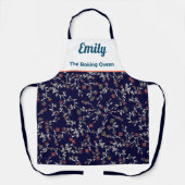 Aangepaste bloemenpatroon schort (Voorkant)