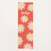 Aangepaste bloemenyogamat met daisy flower design yogamat (Voorkant)
