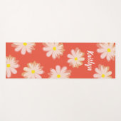 Aangepaste bloemenyogamat met daisy flower design yogamat (Voorkant (horizontaal))
