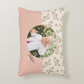 Aangepaste bloemfoto kussen voor kinderkamer (Voorkant(Verticaal))