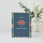 Aangepaste bloemige bruiloftsreceptie (Staand voorkant)