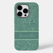 Aangepaste bloemmotief Stoere iPhone 13, 14, 15 ho Case-Mate iPhone Case (Achterkant)
