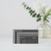 Aangepaste blokken visitekaartje (Staand voorkant)