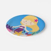 Aangepaste blond-zeemeerminnen, Borden op jaarbasi Papieren Bordje (Gekanteld)