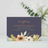 Aangepaste Blooming Waterverf Receptie Kaart (Staand voorkant)