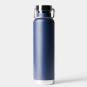 Aangepaste Blue Afstuderen Klasse van 2025 Keepsak Waterfles (Achterkant)