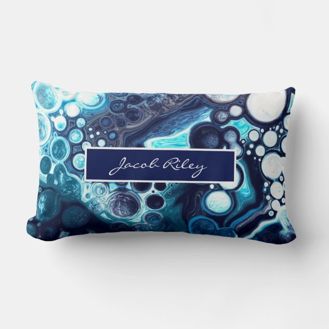 Aangepaste Blue Baby Baby Kussen (Voorkant)