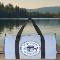Aangepaste Blue Bass Fisherman Lake Gevist