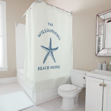 Aangepaste Blue Coastal Starfish Beach House