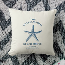 Aangepaste Blue Coastal Starfish Beach House