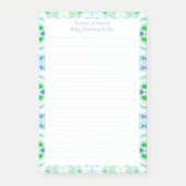 Aangepaste  Blue Dot Grid Wedding Plan Planner Post-it® Notes (Voorkant)