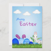Aangepaste Blue Easter Eggs Holiday Kaart (Voorkant)