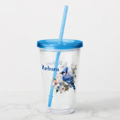 Aangepaste Blue Jay Acryl Drinkbeker (Achterkant)