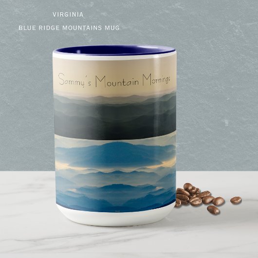 Aangepaste Blue Ridge Mountains Virginia Mok