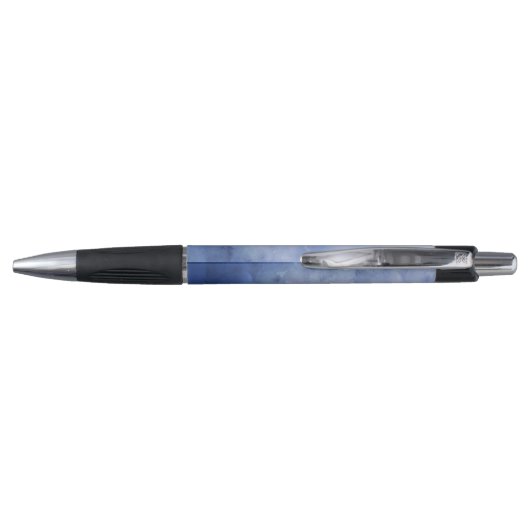 Aangepaste Blue White Waterverf Business Pens Pen (Achterkant)