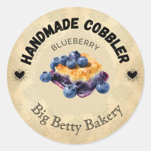 Aangepaste Blueberry Cobbler Labels Persoonlijk