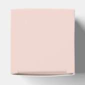 Aangepaste Blush Roze Gekleurde Monogram Favor Box Bedankdoosjes (Bovenkant)