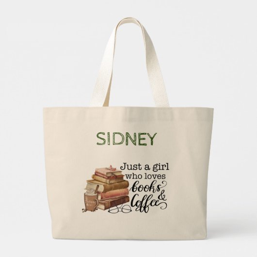 Aangepaste boek liefhebber Jumbo Tas (Achterkant)