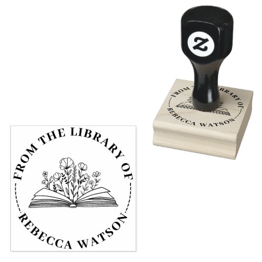 AANGEPASTE BOEKENSTEMPEL 	RUBBERSTEMPEL (Gestempeld)