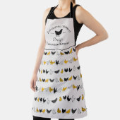 Aangepaste boerderij keuken kip patroon schort (Insitu)