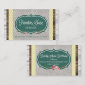 Aangepaste boerderij stijl Visitekaartje (Voorkant / Achterkant)