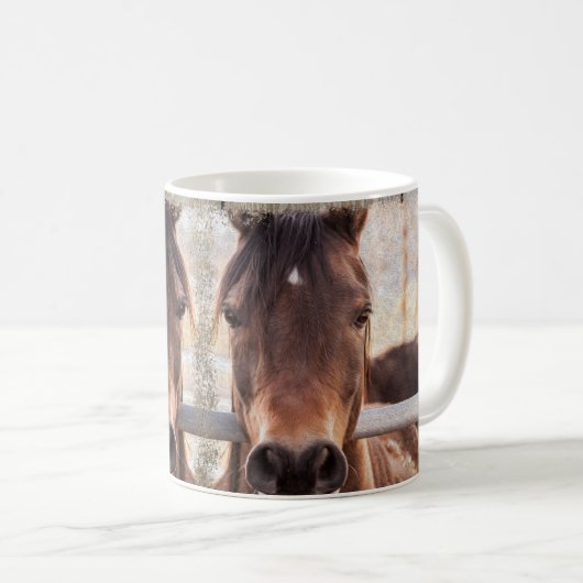 Aangepaste Boerderij voor rackontwerp voor paarden Koffiemok (Voorkant rechts)