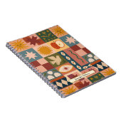 Aangepaste Boheemse Hemelse Patchwork Mystiek Notitieboek (Rechterzijde)