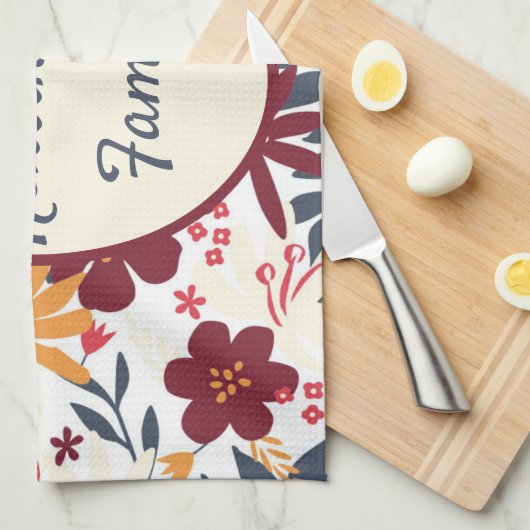 Aangepaste Bohemian Kitchen-handdoek Theedoek (Quarter Fold)