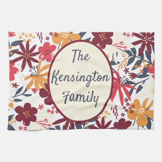 Aangepaste Bohemian Kitchen-handdoek Theedoek (Horizontaal)